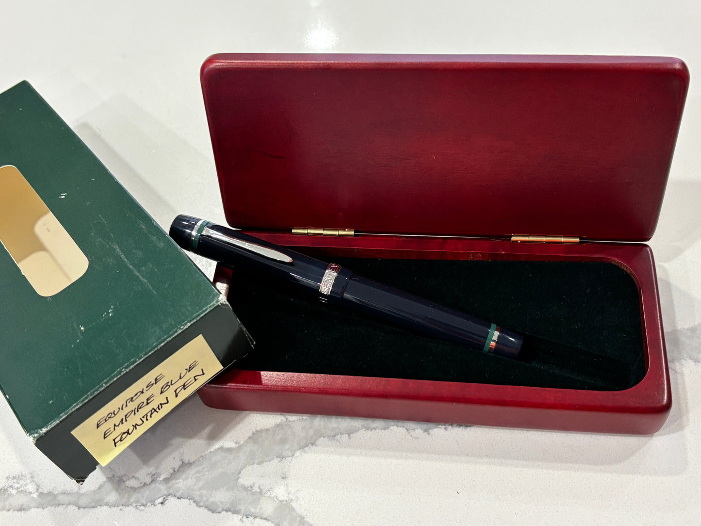Bexley Equipoise Empire Blue Rhodium Trim (Circa 1995) - Fountain Pen