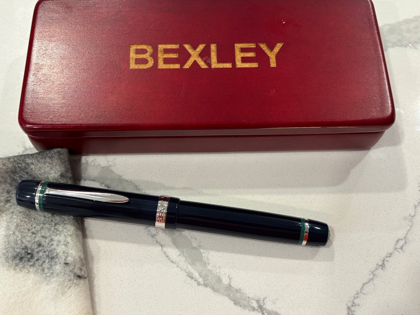 Bexley Equipoise Empire Blue Rhodium Trim (Circa 1995) - Fountain Pen