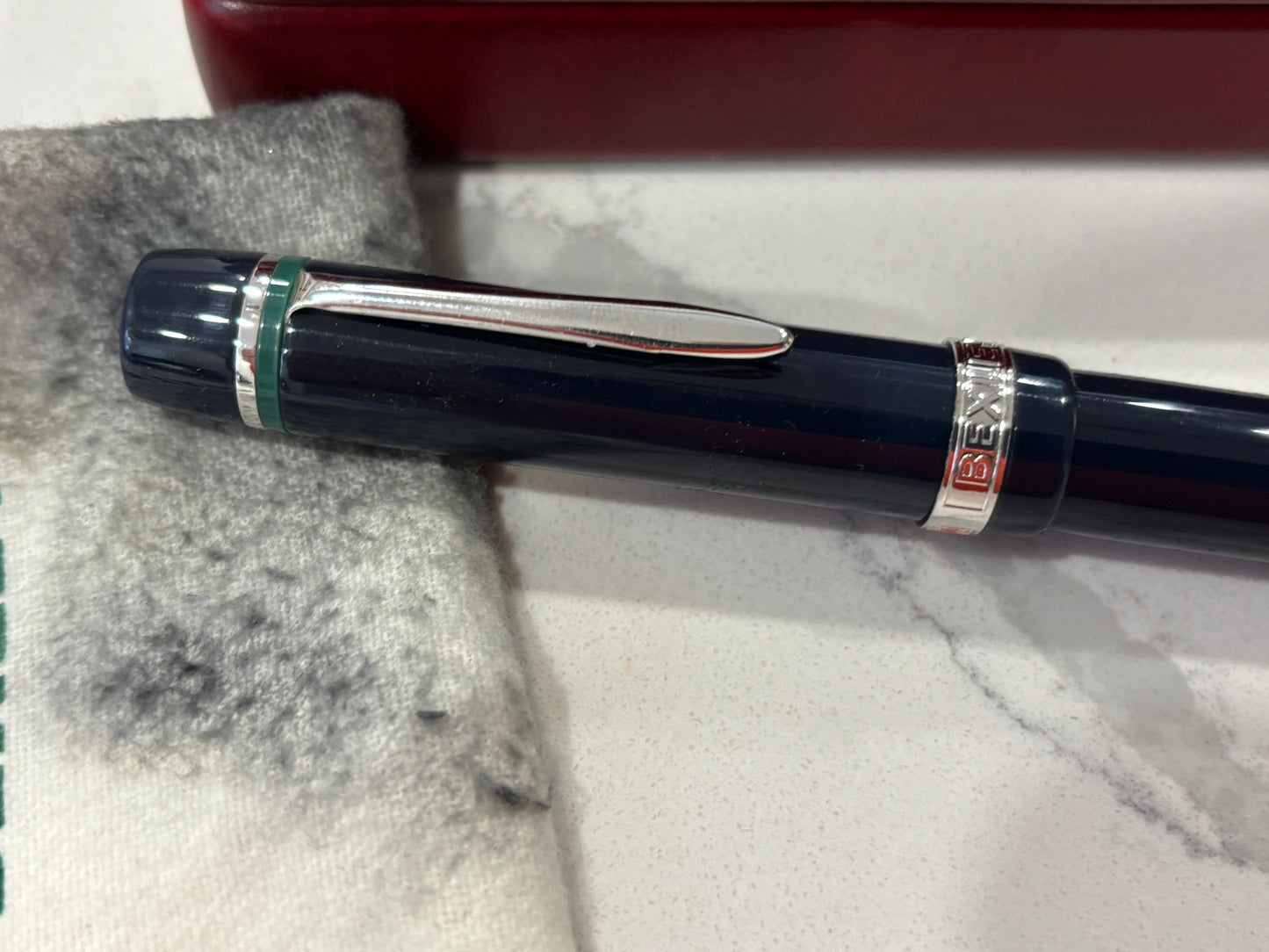 Bexley Equipoise Empire Blue Rhodium Trim (Circa 1995) - Fountain Pen