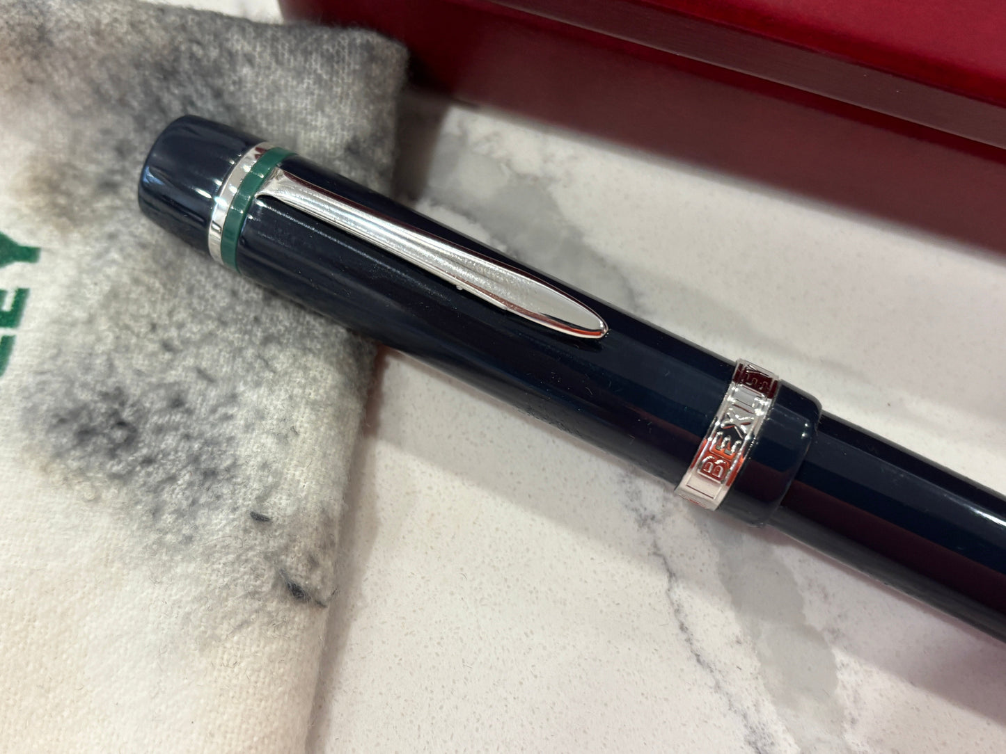 Bexley Equipoise Empire Blue Rhodium Trim (Circa 1995) - Fountain Pen