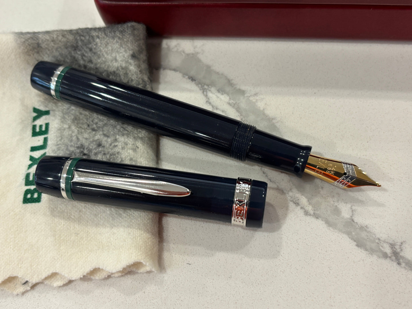 Bexley Equipoise Empire Blue Rhodium Trim (Circa 1995) - Fountain Pen