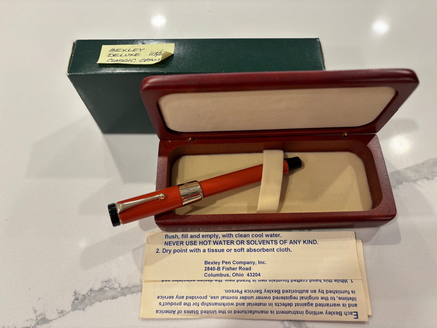 Bexley Deluxe Orange Limited Edition 113/250 (Circa 1994) - Fountain Pen
