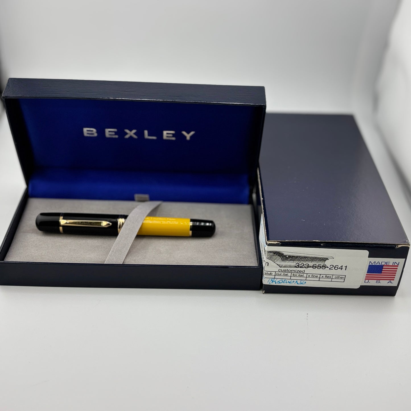 Bexley Poseidon Yellow Mandarin Gold Exclusive Nibs.com (Circa 2008) - Fountain Pen