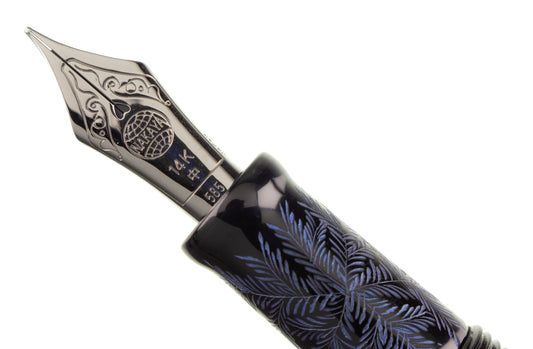 Nakaya Desk Pen Shinobu Black Blue