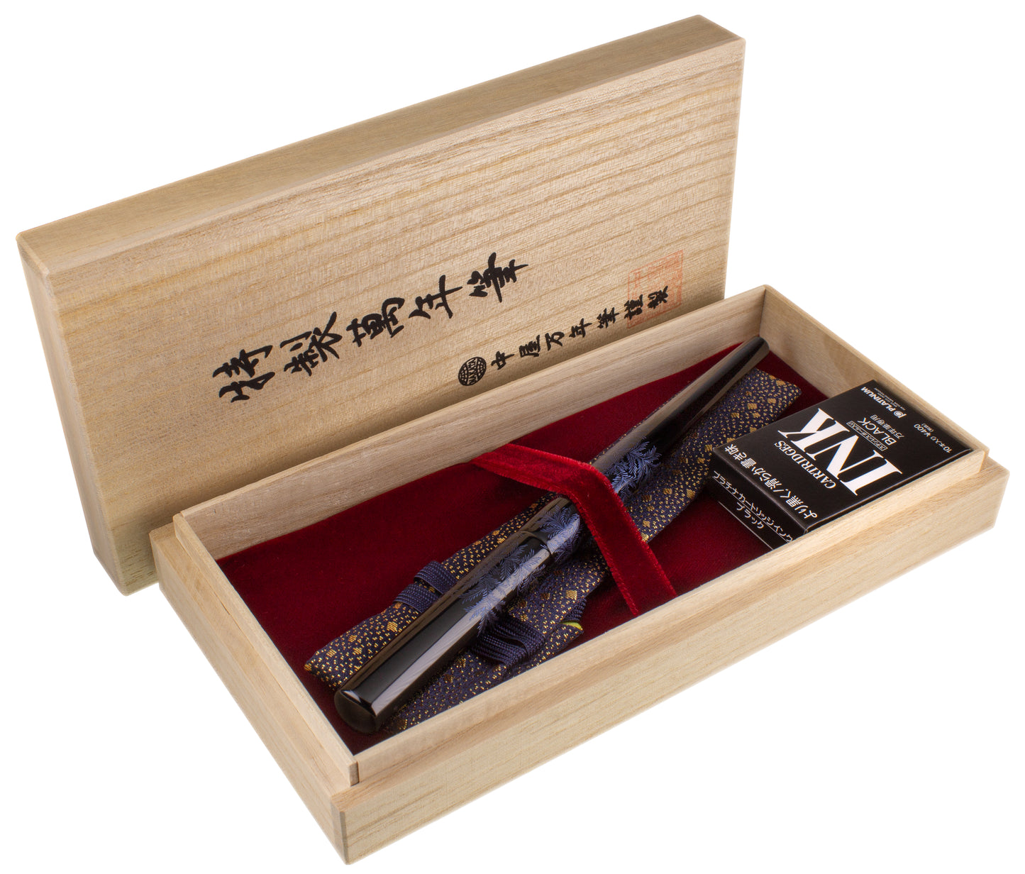 Nakaya Desk Pen Shinobu Black Blue