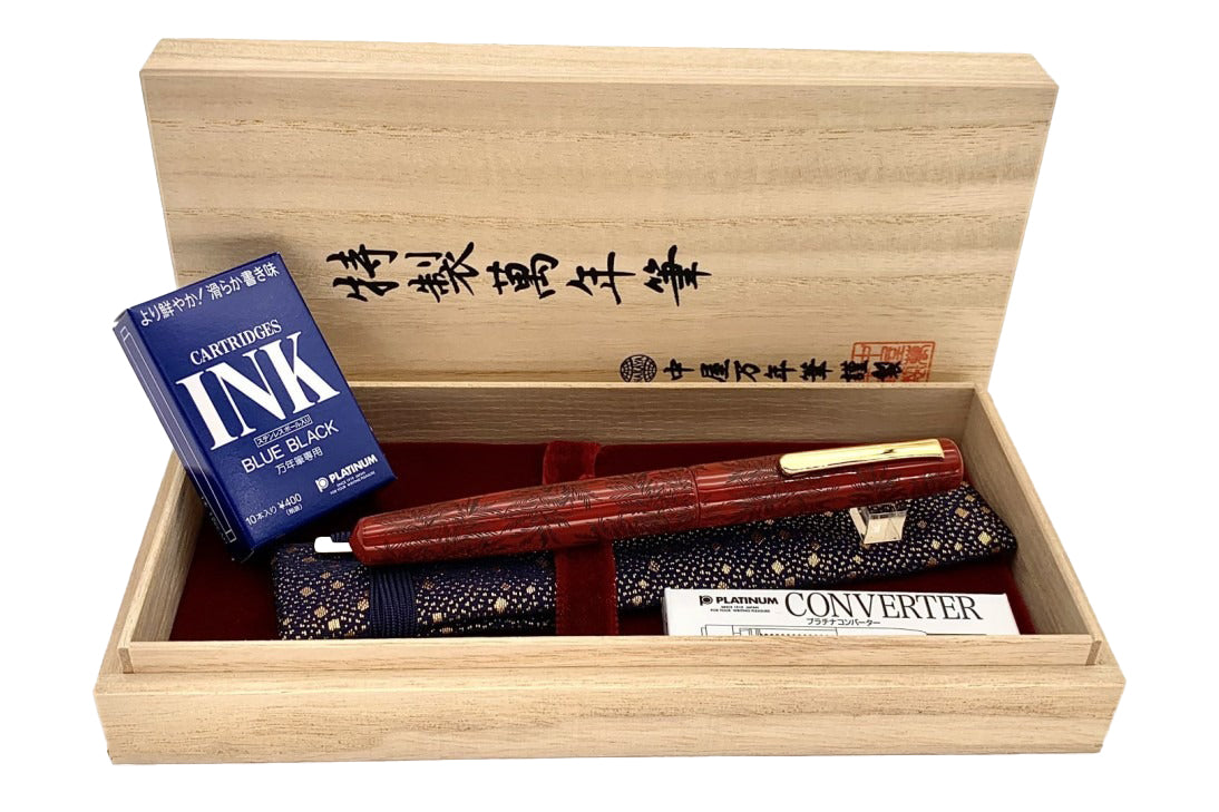 Nakaya Piccolo Writer Shinobu Red Black