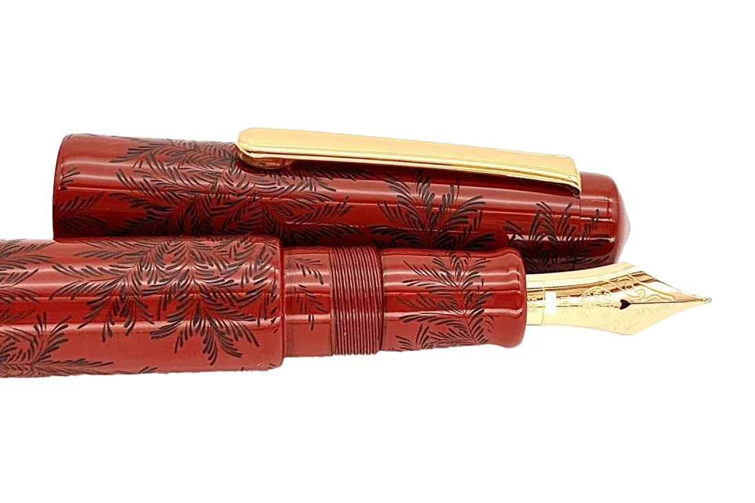 Nakaya Piccolo Writer Shinobu Red Black