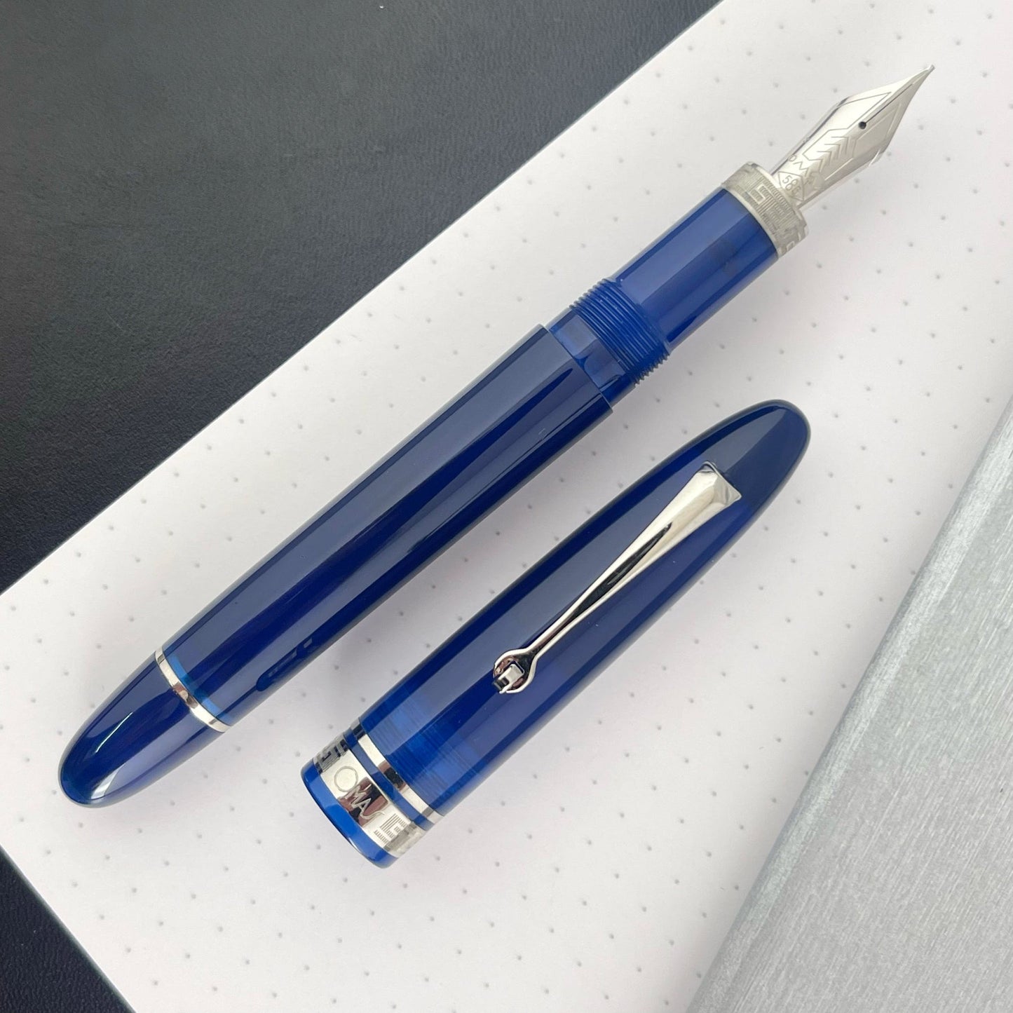 OMAS Ogiva Blu Silver