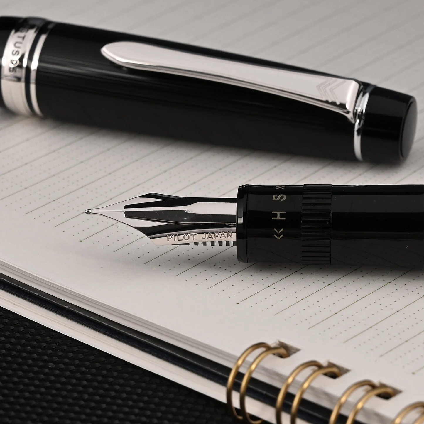 Pilot Justus 95 Black Rhodium - Fountain Pen