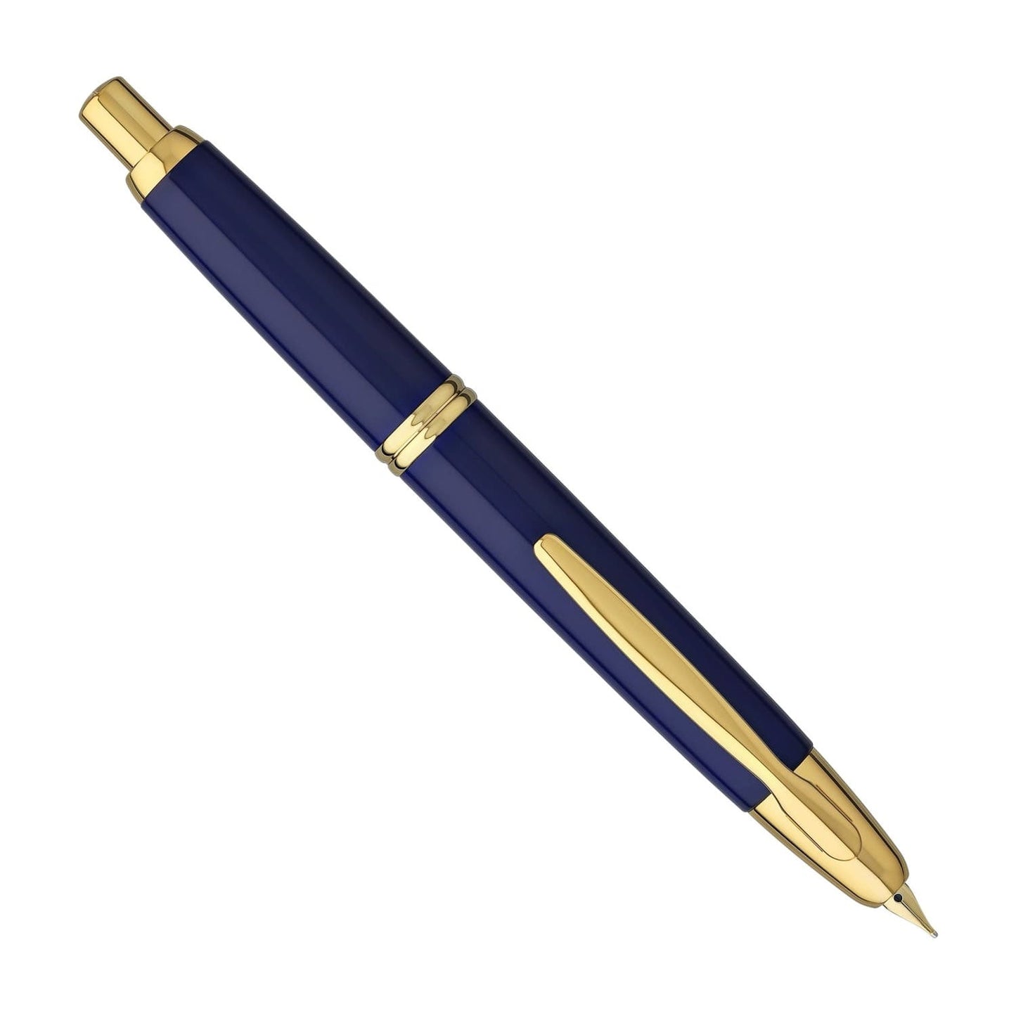 Pilot Vanishing Point Blue/Gold - Fountain Pen (Retractable Nib)