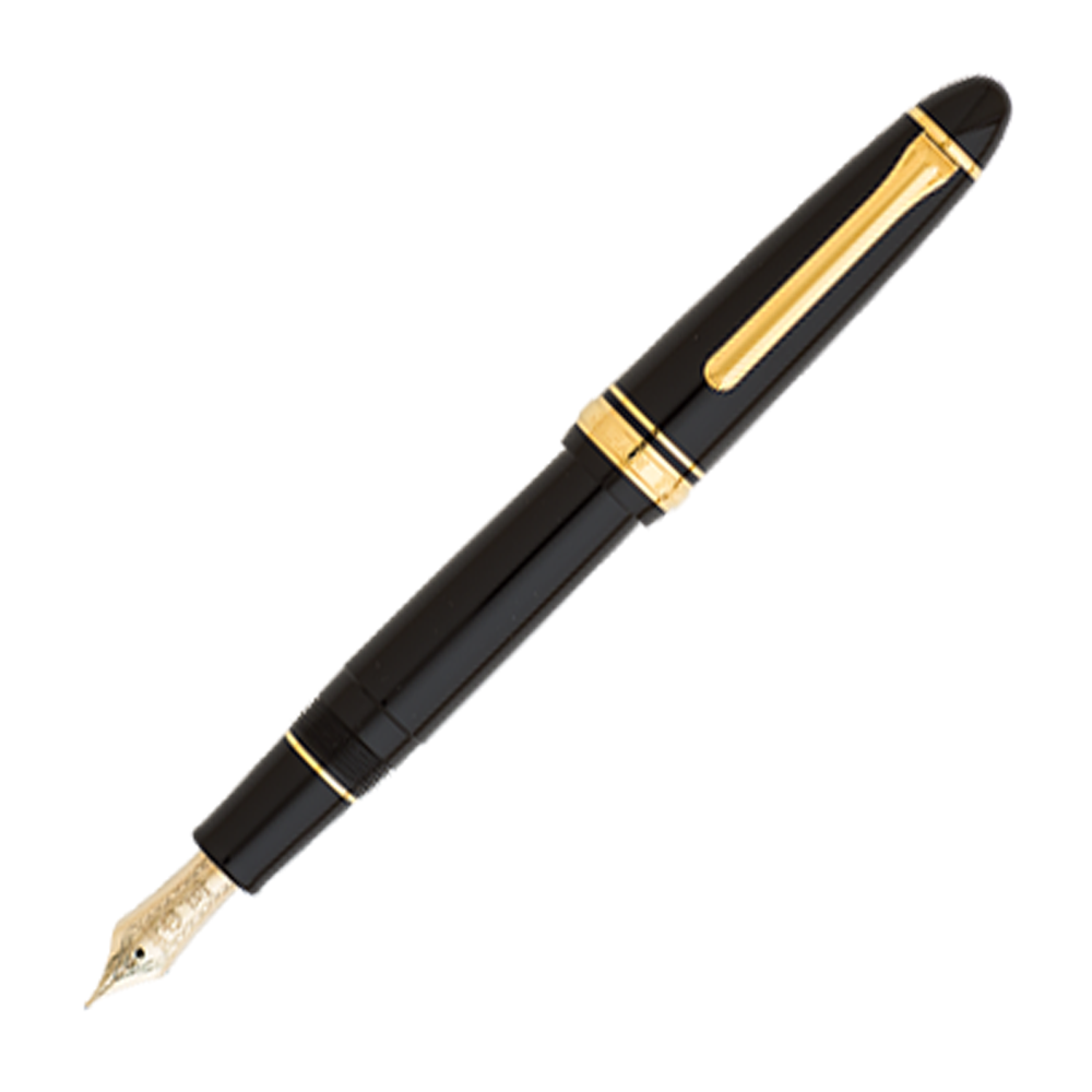 Sailor 1911 Large Black/Gold Trim (21kt Nib) - Fountain Pen