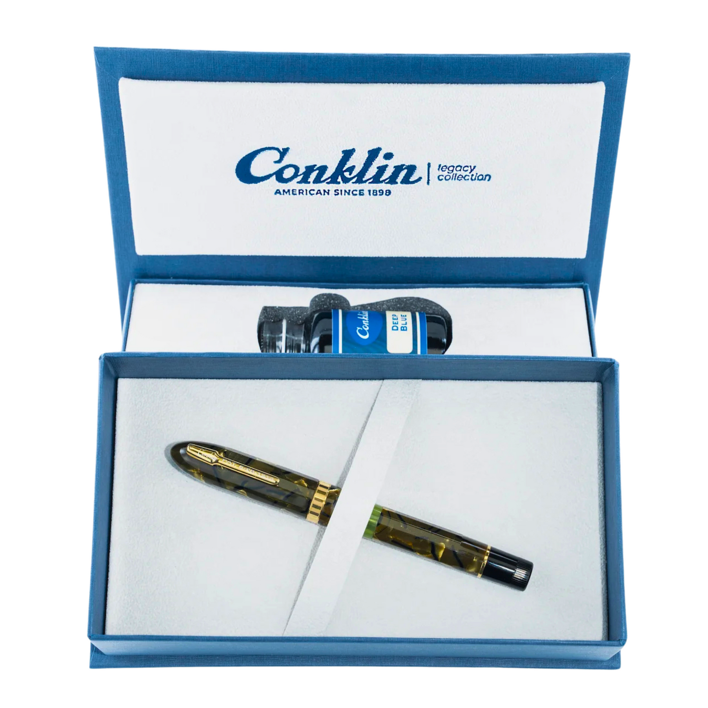 Conklin Nozac Green Saft Celluloid Limited Edition - Fountain Pen