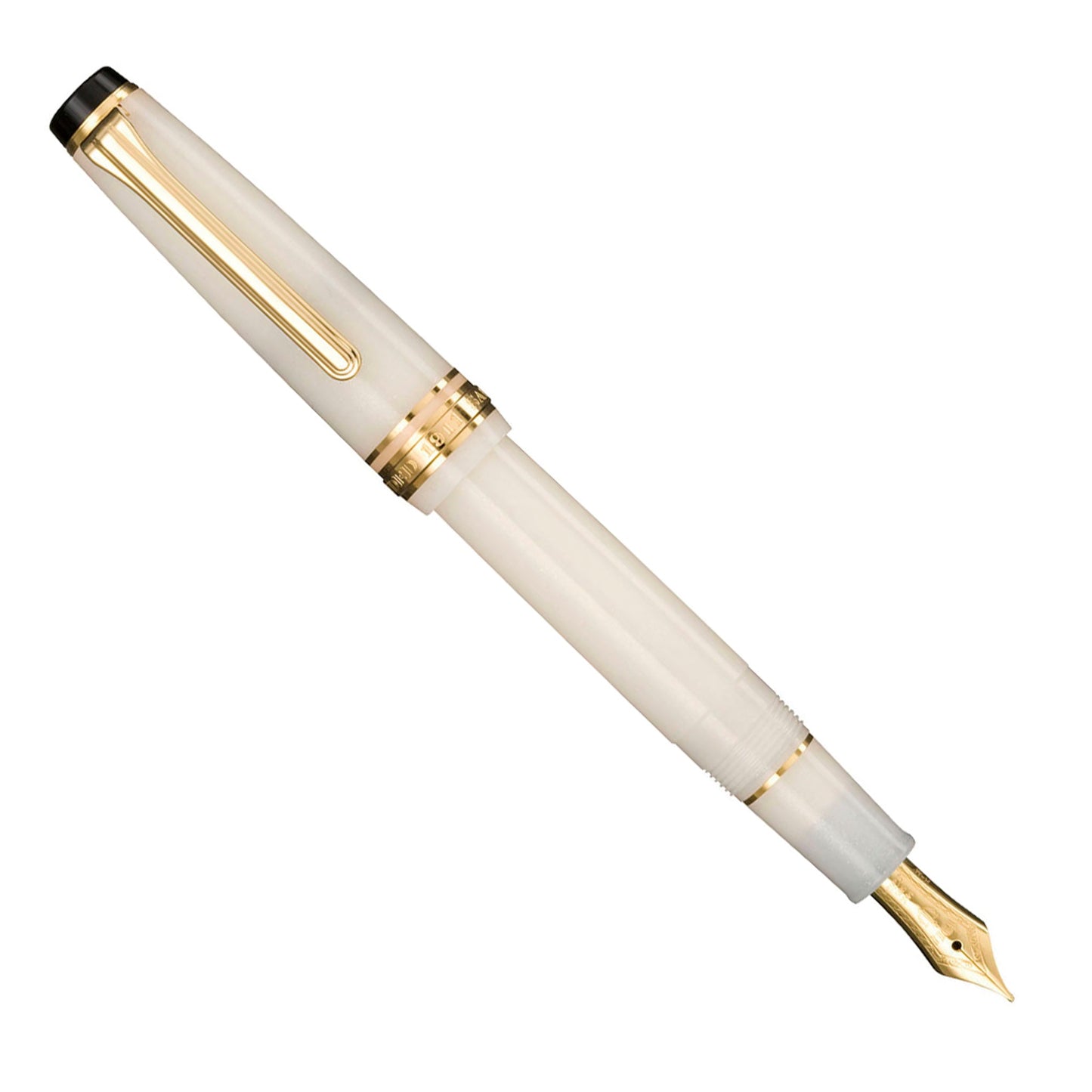 Sailor Pro Gear Slim Four Seasons Shikiori Ivory Lamé w/Gold Trim - Fountain Pen (14Kt Nib)