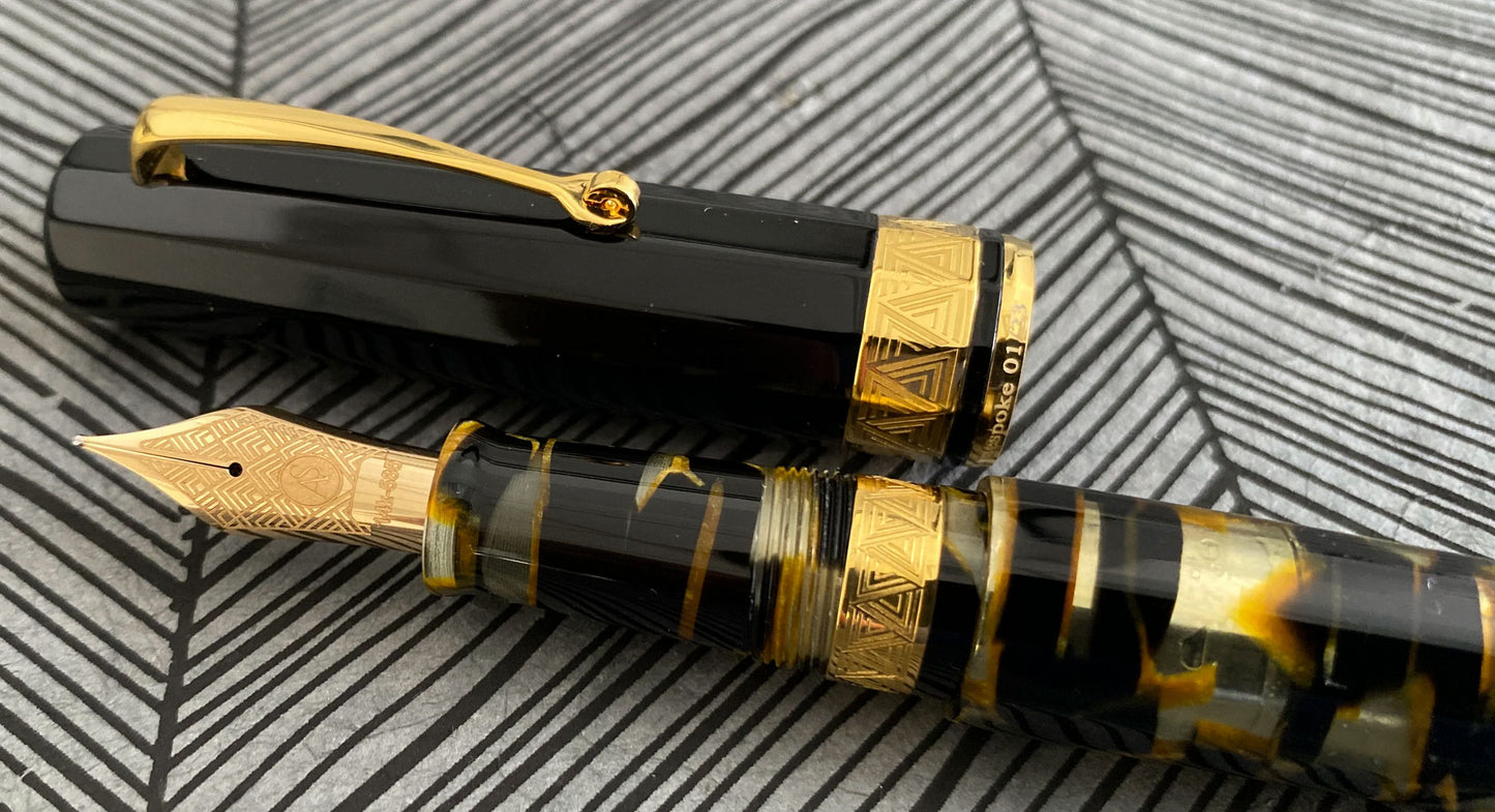 ASC Gladiatore Medio Bespoke Black Lucens Celluloid