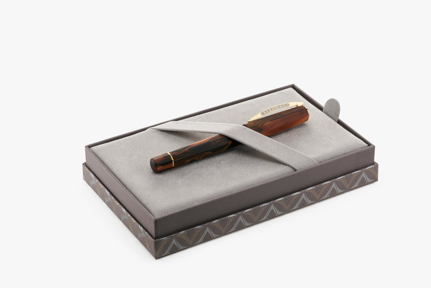Visconti Medici Briarwood w/Gold Trim - Fountain Pen