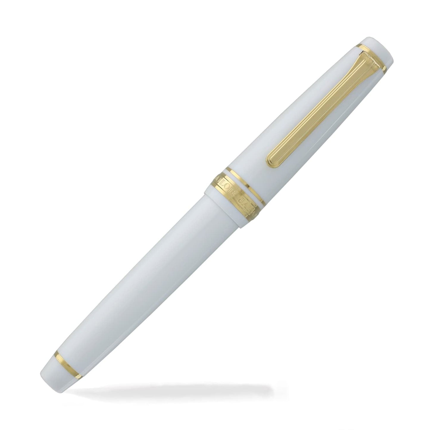 Sailor Pro Gear Slim White w/Gold Trim - Fountain Pen (14Kt Nib)