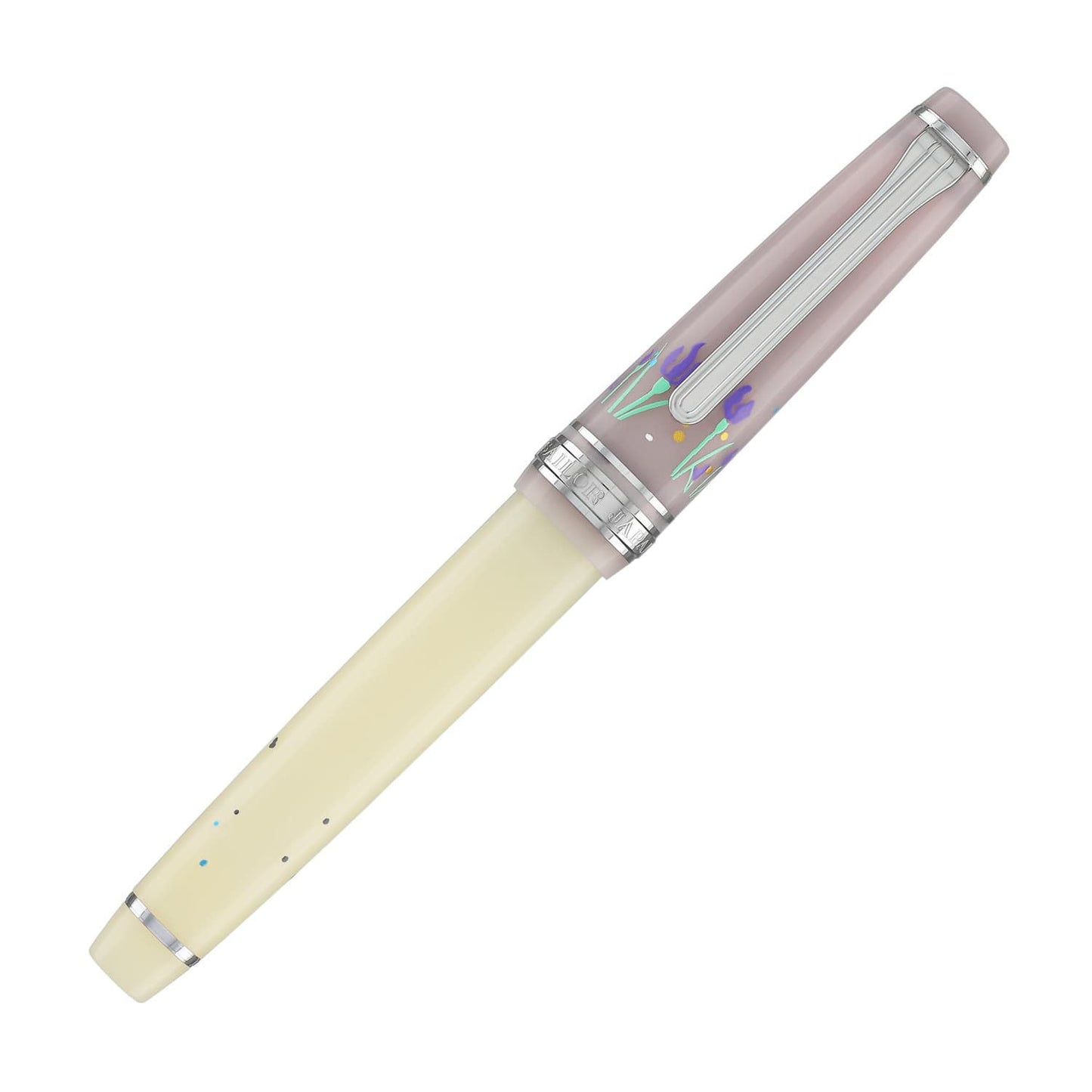 Sailor Pro Gear Slim Princess Raden Shirotae Set (w/Ink Shikiori) Limited Edition - Fountain Pen (14kt Nib)