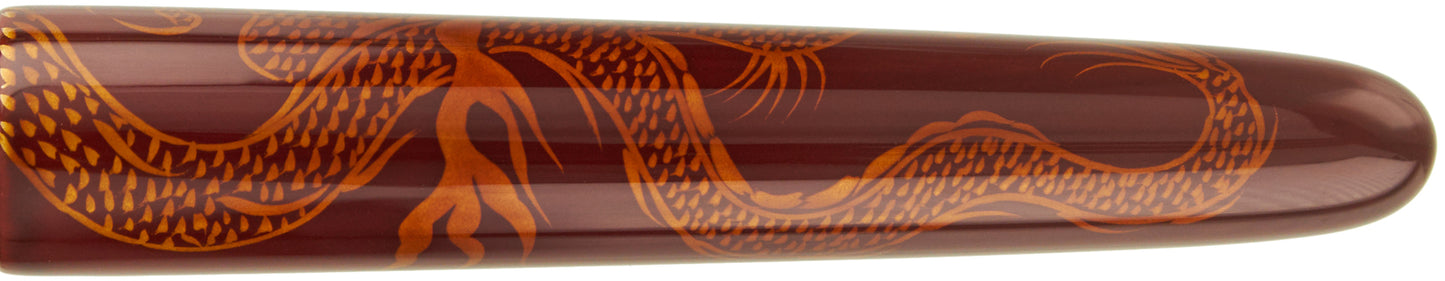 Nakaya Portable Writer Ascending Dragon Aka-tamenuri - nibs.com