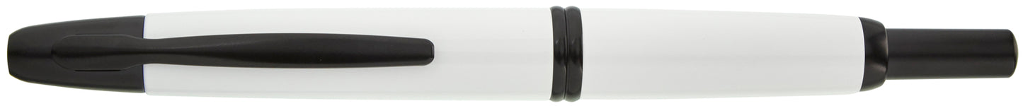 Pilot Vanishing Point White Black Matte - nibs.com