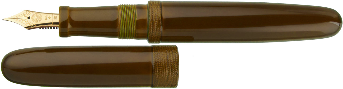 Nakaya 17mm Portable Cigar String Rolled Heki-tamenuri - nibs.com