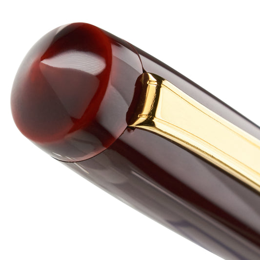 Nakaya Naka-ai Writer Ballpen Aka-tamenuri Gold - nibs.com