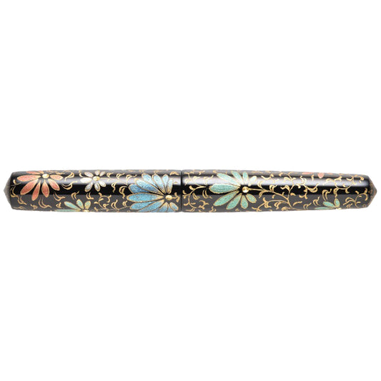 Nakaya Piccolo Cigar Chinkin Palmet Colored Powders Black - nibs.com