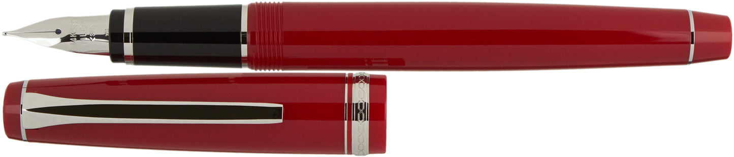 Pilot Falcon Resin Red Rhodium - nibs.com