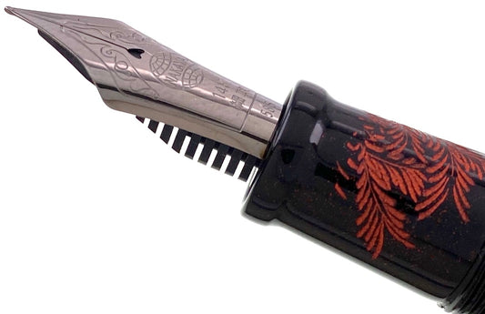 Nakaya Portable Cigar Shinobu Black Red - nibs.com