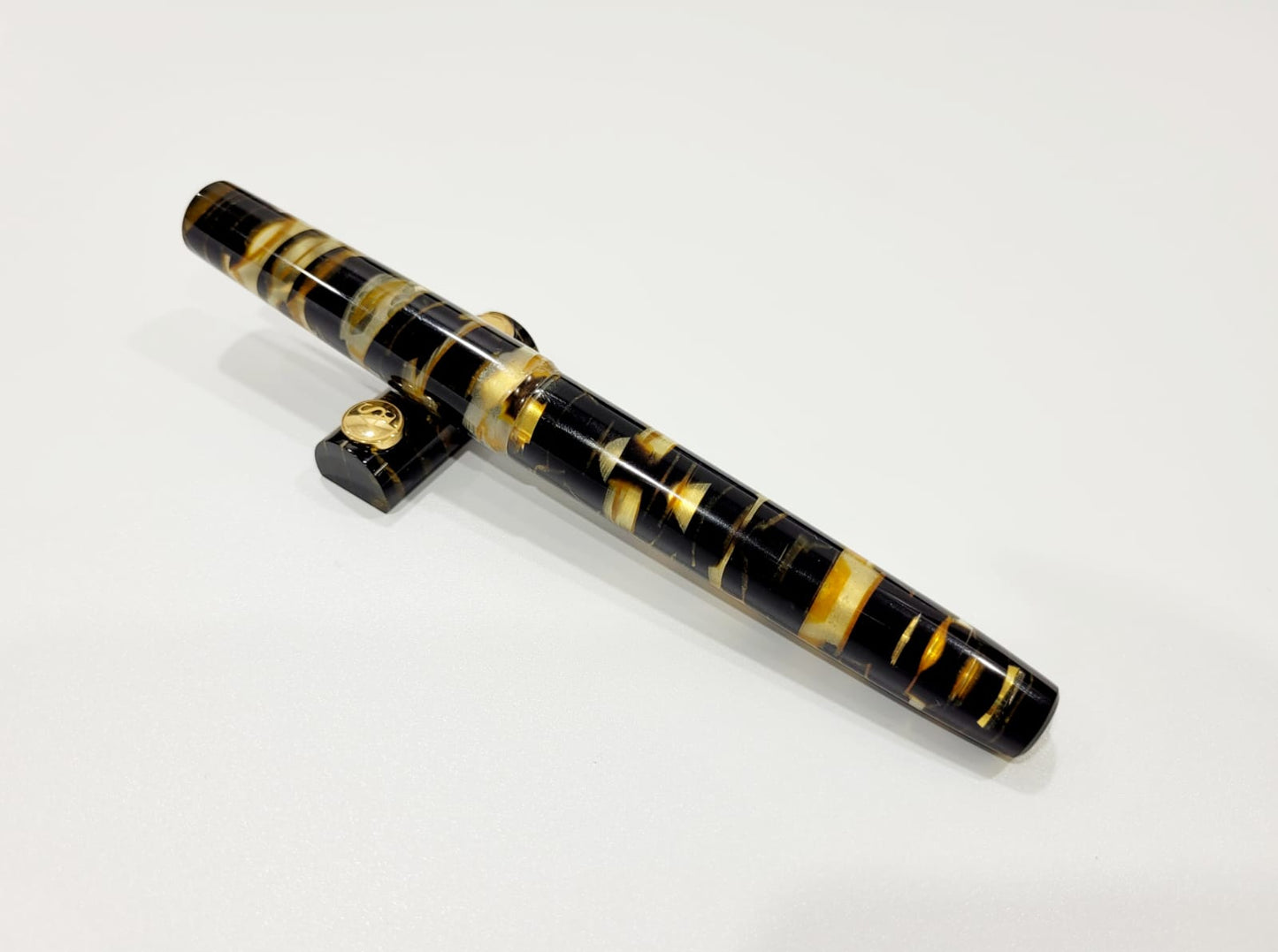 ASC Bologna Extra Minimalist Celluloid Black Lucens Limited Edition - nibs.com