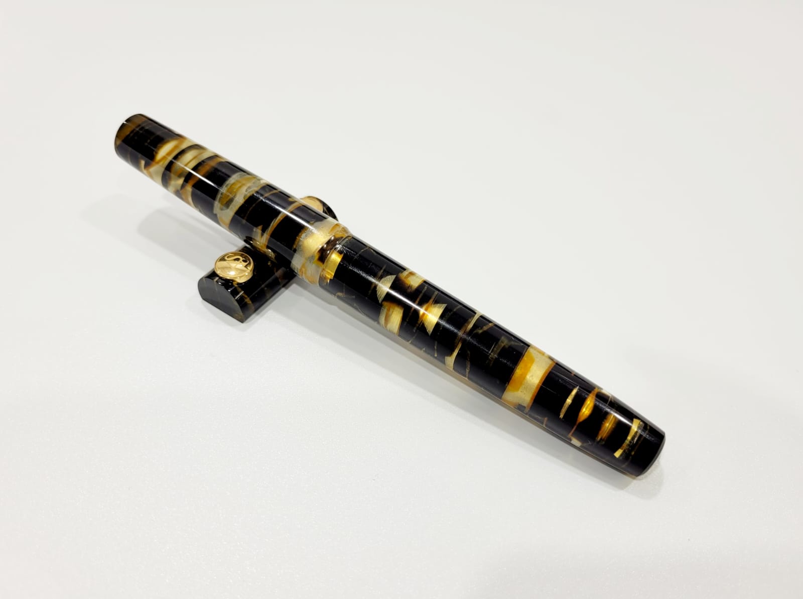 ASC Bologna Extra Minimalist Celluloid Black Lucens Limited Edition - nibs.com