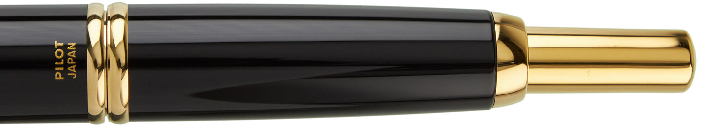 Pilot Vanishing Point Black Gold - nibs.com