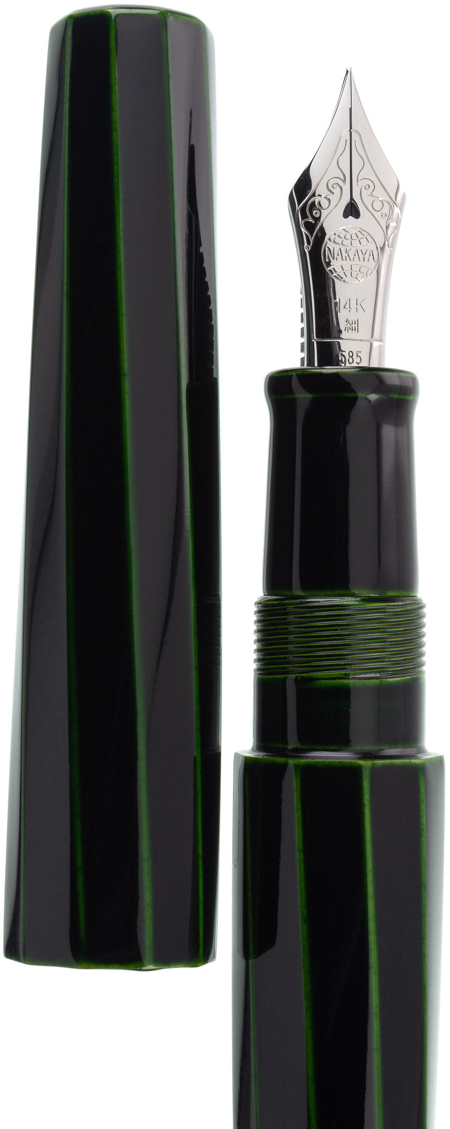 Nakaya Decapod Cigar Midori-tamenuri TW - nibs.com