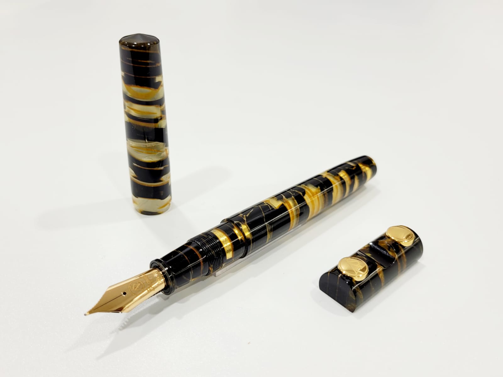 ASC Bologna Extra Minimalist Celluloid Black Lucens Limited Edition - nibs.com