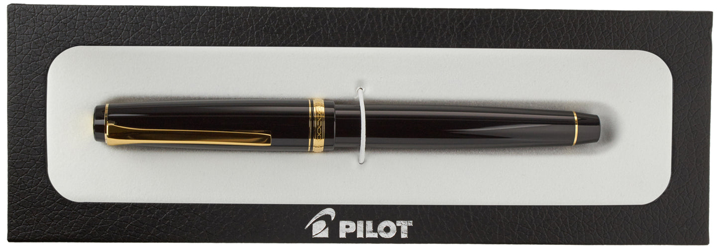 Pilot Falcon Resin Black Gold - nibs.com