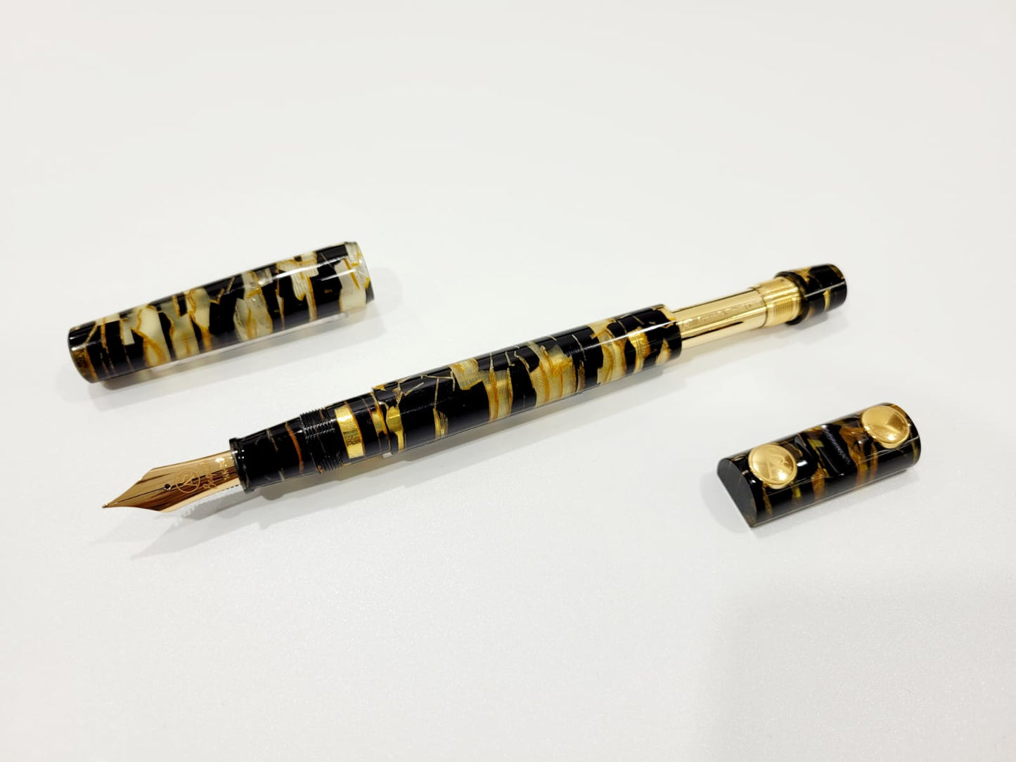 ASC Bologna Extra Minimalist Celluloid Black Lucens Limited Edition - nibs.com