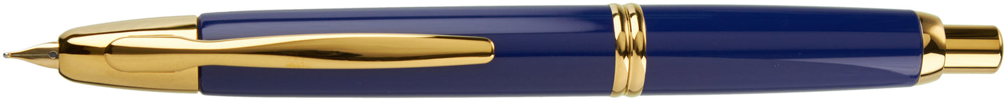 Pilot Vanishing Point Blue Gold - nibs.com
