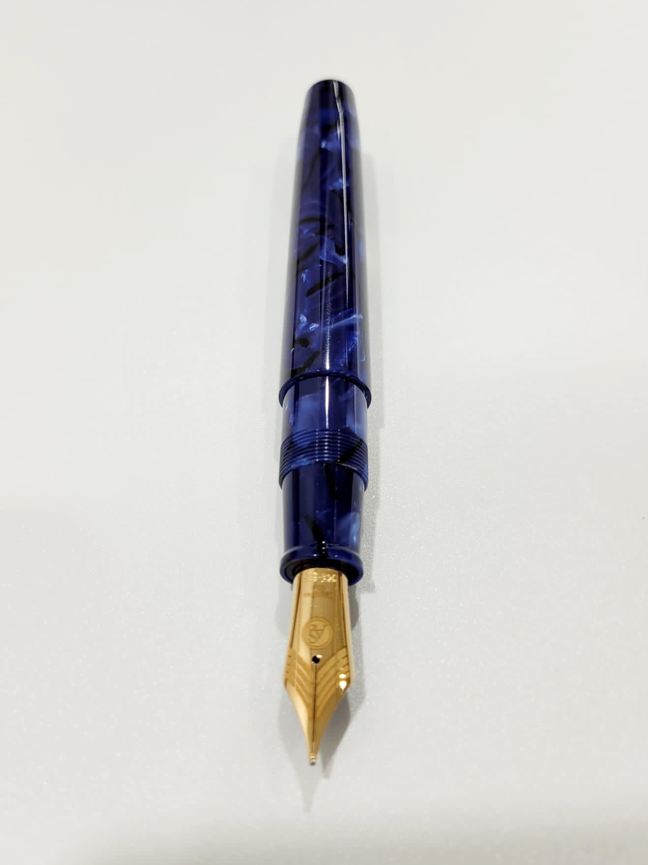 ASC Bologna Extra Minimalist Celluloid Blue La Royale Limited Edition - nibs.com