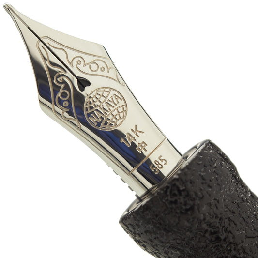 Nakaya Dorsal Fin Version 1 Ishime-Kanshitsu Black - nibs.com