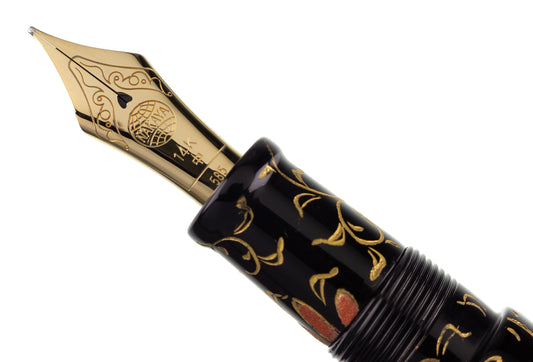 Nakaya Naka-ai Cigar Chinkin Palmet Colored Powders Black - nibs.com