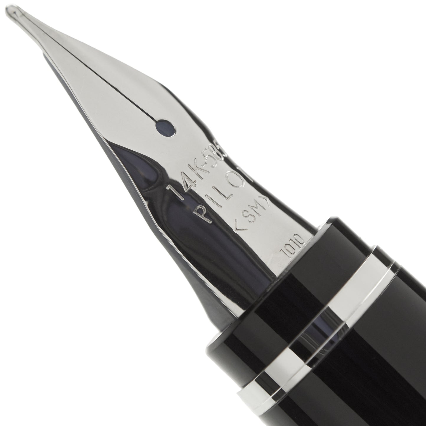 Pilot Falcon Resin Black Rhodium - nibs.com