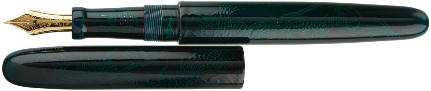Nakaya Long Cigar Ascending Dragon Ao-tamenuri - nibs.com