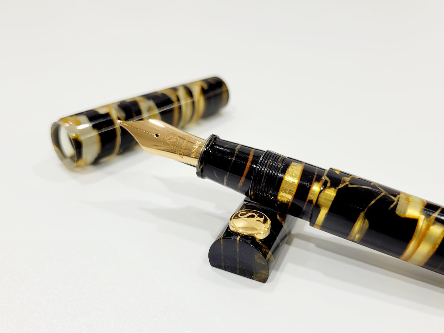 ASC Bologna Extra Minimalist Celluloid Black Lucens Limited Edition - nibs.com