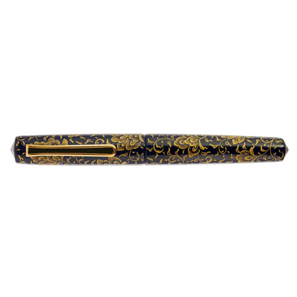 Nakaya Piccolo Writer Housoge Black Gold - nibs.com