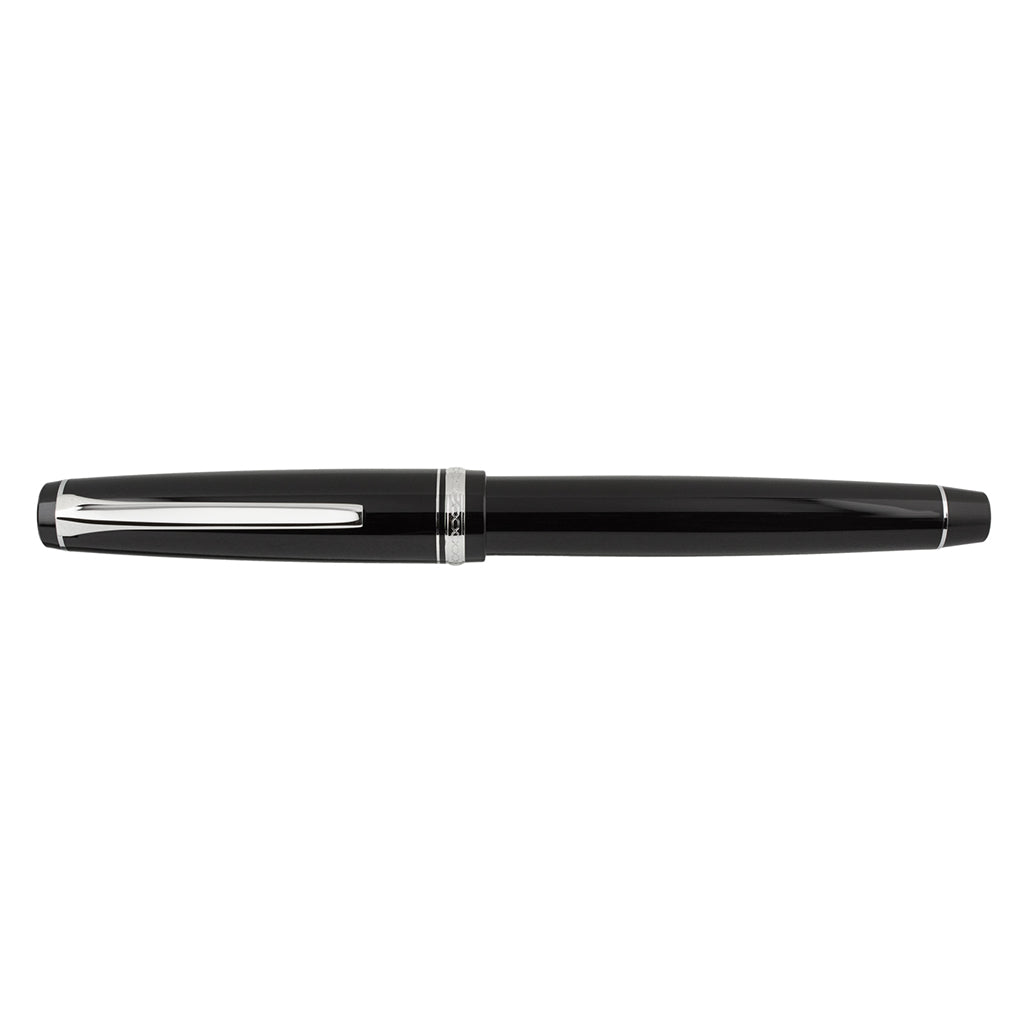 Pilot Falcon Resin Black Rhodium - nibs.com