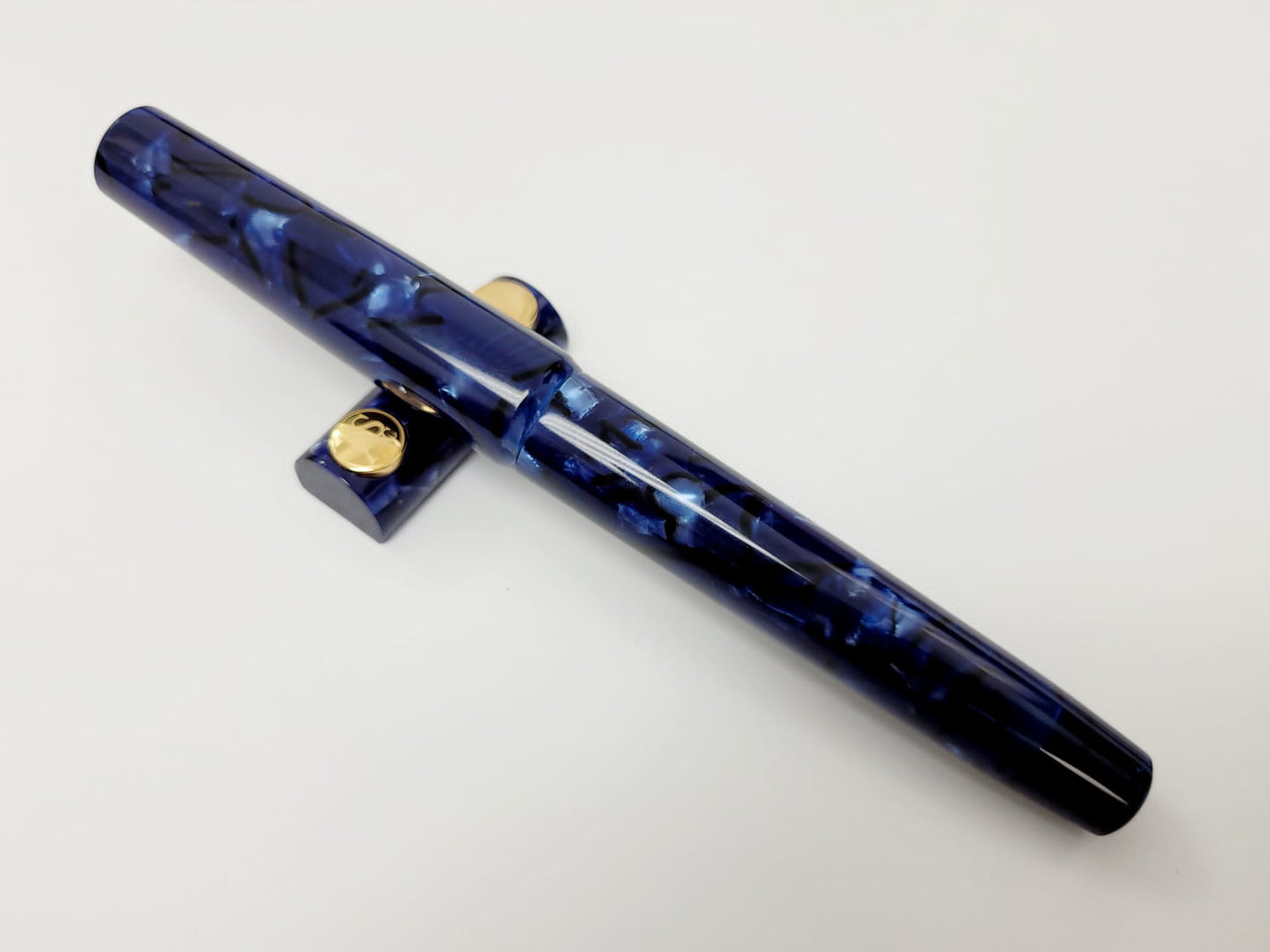 ASC Bologna Extra Minimalist Celluloid Blue La Royale Limited Edition - nibs.com