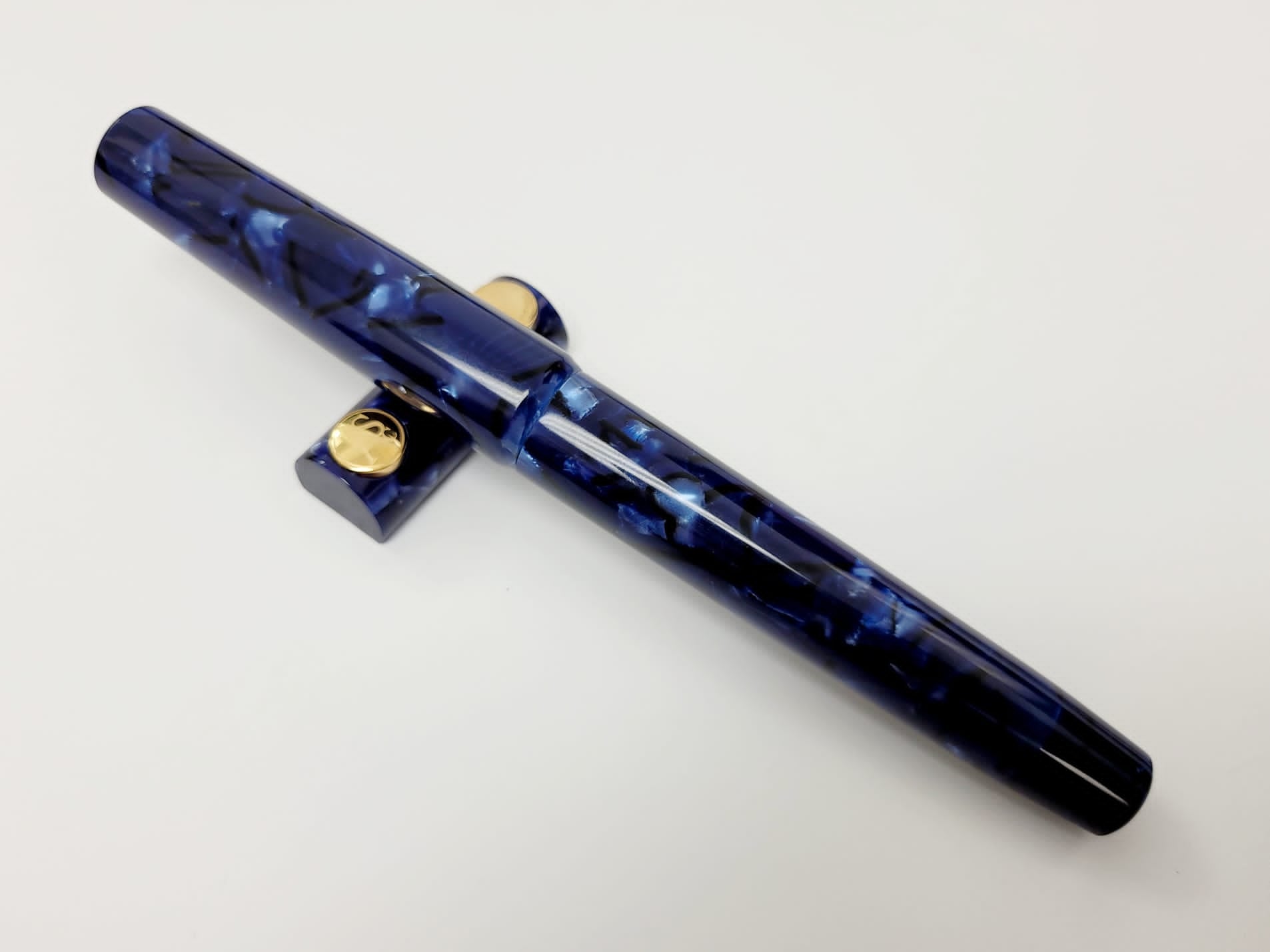 ASC Bologna Extra Minimalist Celluloid Blue La Royale Limited Edition - nibs.com