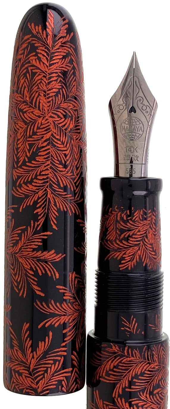 Nakaya Portable Cigar Shinobu Black Red - nibs.com