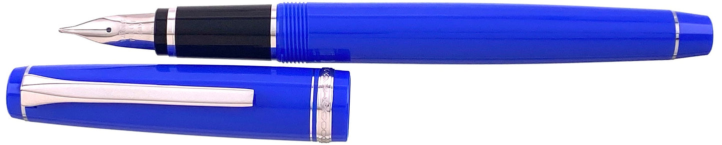 Pilot Falcon Resin Blue Rhodium - nibs.com