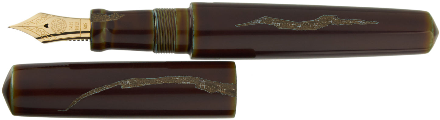 Nakaya Piccolo Cigar Negoro Heki-tamenuri - nibs.com