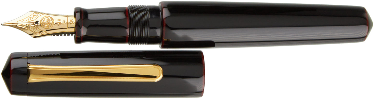 Nakaya Piccolo Writer Kuro-tamenuri - nibs.com
